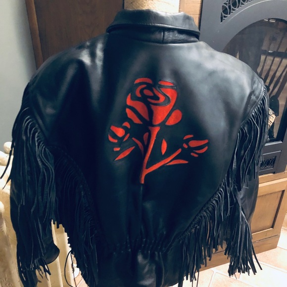 Women biker jacket with liner - Picture 4 of 4